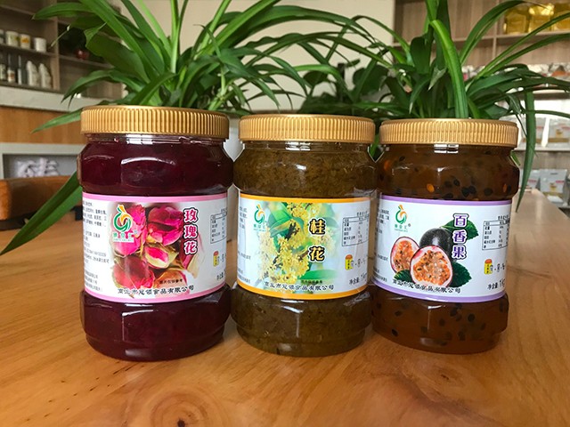 玫瑰花花茶、桂花花茶、百香果花茶