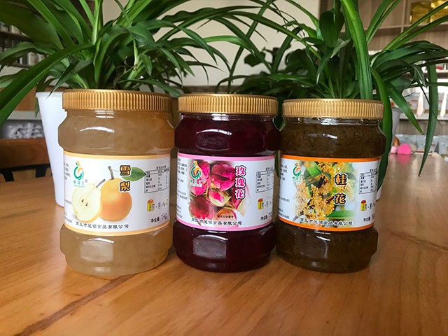 雪梨花茶、玫瑰花花茶、桂花花茶